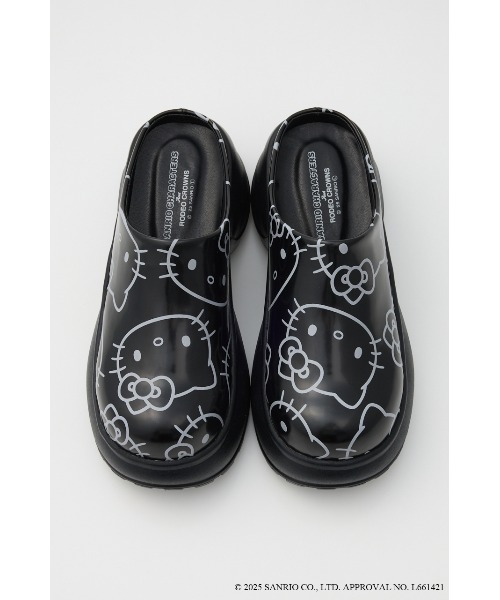 RODEO CROWNS WIDE BOWL（ロデオクラウンズワイドボウル）の「(サンリオキャラクターズ)KITTY スリッポン（スリッポン・レディース・ピンク系その他/ブラック系その他・MEDIUM/LARGE）」の4枚目の写真