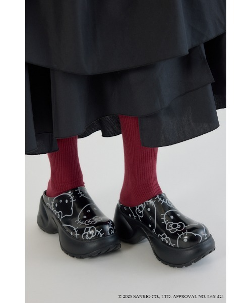 RODEO CROWNS WIDE BOWL（ロデオクラウンズワイドボウル）の「(サンリオキャラクターズ)KITTY スリッポン（スリッポン・レディース・ピンク系その他/ブラック系その他・MEDIUM/LARGE）」の9枚目の写真