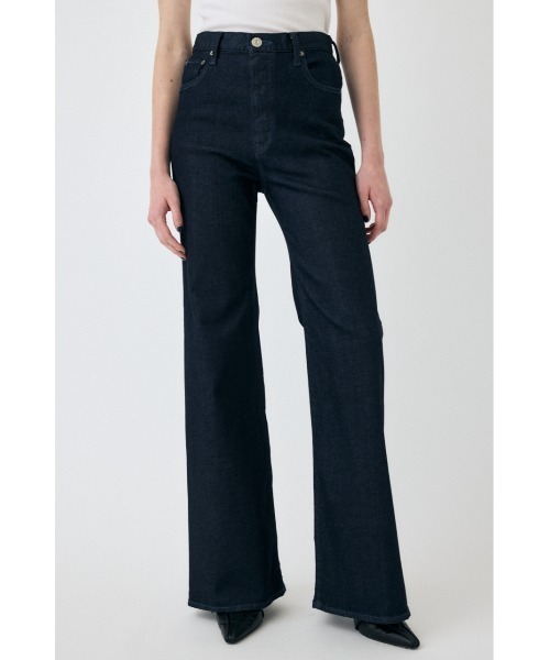 MOUSSY（マウジー）の「ADVANCED LONG LEG FLARE（デニムパンツ・レディース・ダークブルー/ブルー/ワンウォッシュ・23inch/24inch/25inch/26inch/27inch）」の3枚目の写真