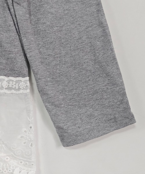 ReRe(リリ)の「レース異素材ミックストップス(Tシャツ/カットソー・レディース・ホワイト/グレー・MEDIUM/LARGE)」の18枚目の写真