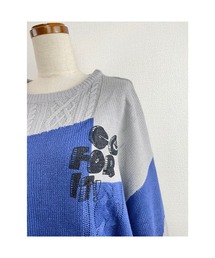 WORLD WIDE LOVE! | GO FOR IT ! パネル配色編みプルオーバー(ニット/セーター)