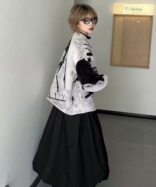 inst.ALL(インストール)の「ニュアンス柄ジップニットカーディガン(カーディガン/ボレロ・メンズ・グレー・M)」の16枚目の写真