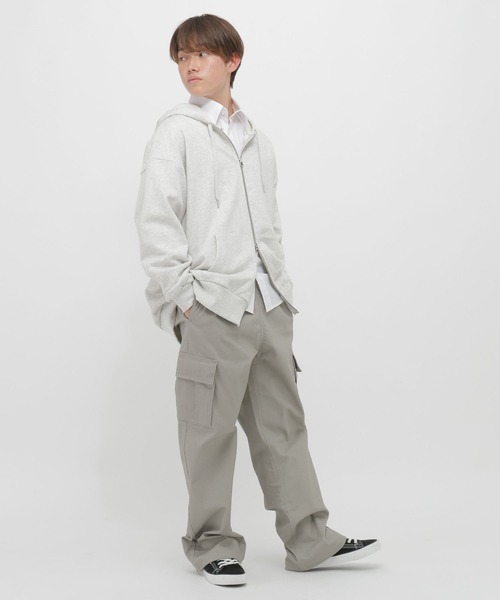 GLOBAL WORK（グローバルワーク）の「サマ見えストレッチカーゴ/AND YUA ANY/612456（カーゴパンツ・キッズ・グレイッシュベージュ/ブラック・SMALL/MEDIUM/LARGE）」の9枚目の写真