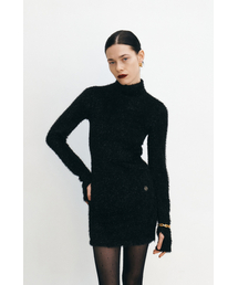 KUME（クメ）の「Fuzzy Glitter Knitted Mini Dress（ワンピース）」