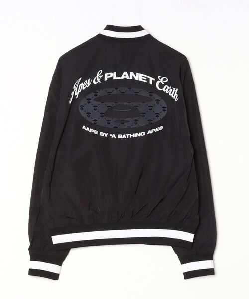 AAPE BY A BATHING APE(エーエイプバイアベイシングエイプ)の「AAPE SWEAT VARSITY JACKET(スタジャン・メンズ・レッド/ブラック・MEDIUM/LARGE/X-LARGE/SMALL)」の6枚目の写真