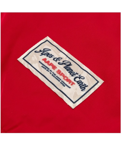 AAPE BY A BATHING APE(エーエイプバイアベイシングエイプ)の「AAPE SWEAT VARSITY JACKET(スタジャン・メンズ・レッド/ブラック・MEDIUM/LARGE/X-LARGE/SMALL)」の4枚目の写真