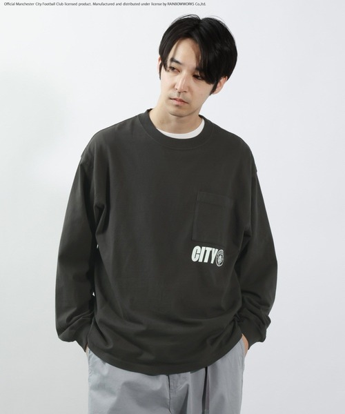 BAYFLOW(ベイフロー)の「【マンチェスター・シティFC】ロゴプリントTシャツ(Tシャツ/カットソー・メンズ・オフホワイト/チャコール/ブルー・MEDIUM/LARGE)」の14枚目の写真
