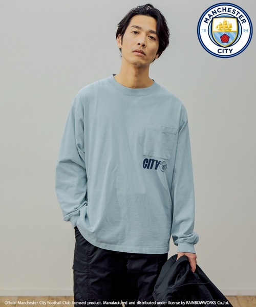 BAYFLOW(ベイフロー)の「【マンチェスター・シティFC】ロゴプリントTシャツ(Tシャツ/カットソー・メンズ・オフホワイト/チャコール/ブルー・MEDIUM/LARGE)」の19枚目の写真
