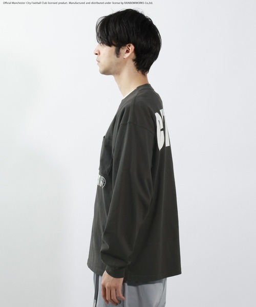 BAYFLOW(ベイフロー)の「【マンチェスター・シティFC】ロゴプリントTシャツ(Tシャツ/カットソー・メンズ・オフホワイト/チャコール/ブルー・MEDIUM/LARGE)」の7枚目の写真