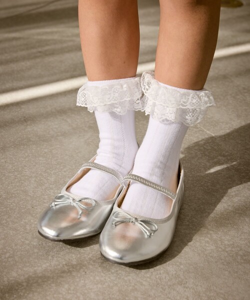 ROPE' PICNIC(ロペピクニック)の「【KIDS/キッズ】レースショートソックス(ソックス/靴下・キッズ・ホワイト・M/S)」の6枚目の写真