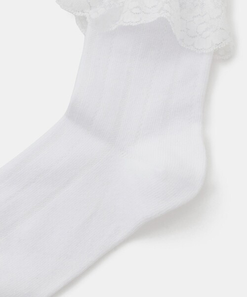 ROPE' PICNIC(ロペピクニック)の「【KIDS/キッズ】レースショートソックス(ソックス/靴下・キッズ・ホワイト・M/S)」の3枚目の写真
