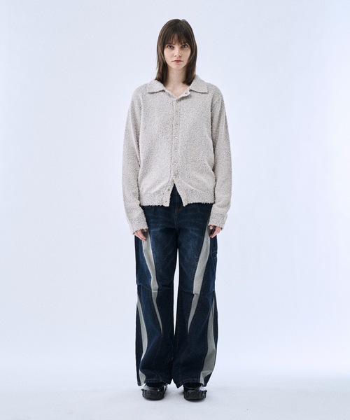 PHILTHEORY（フィルセオリー）の「Mulch snap knit shirts / マルチスナップニットシャツ（シャツ/ブラウス・メンズ・ホワイト/ブラック・1/3/2）」の20枚目の写真