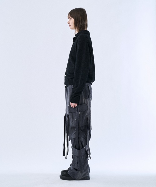 PHILTHEORY（フィルセオリー）の「Mulch snap knit shirts / マルチスナップニットシャツ（シャツ/ブラウス・メンズ・ホワイト/ブラック・1/3/2）」の4枚目の写真