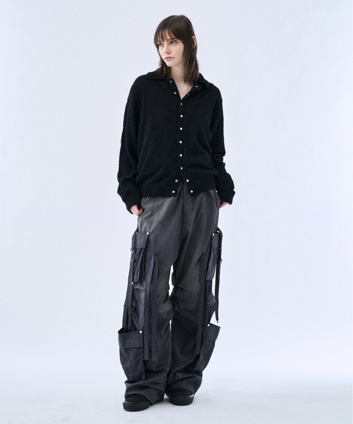 PHILTHEORY（フィルセオリー）の「Mulch snap knit shirts / マルチスナップニットシャツ（シャツ/ブラウス・メンズ・ホワイト/ブラック・1/3/2）」の6枚目の写真