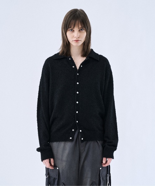 PHILTHEORY（フィルセオリー）の「Mulch snap knit shirts / マルチスナップニットシャツ（シャツ/ブラウス・メンズ・ホワイト/ブラック・1/3/2）」の7枚目の写真