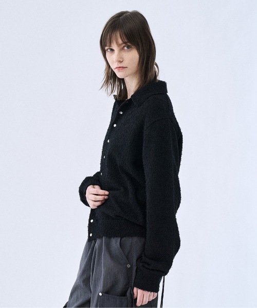 PHILTHEORY（フィルセオリー）の「Mulch snap knit shirts / マルチスナップニットシャツ（シャツ/ブラウス・メンズ・ホワイト/ブラック・1/3/2）」の8枚目の写真