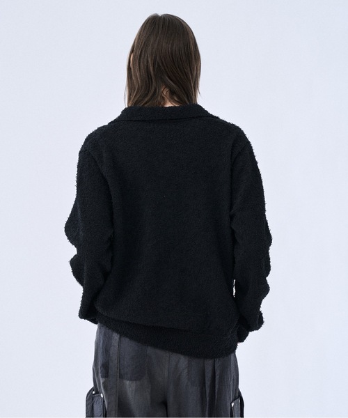 PHILTHEORY（フィルセオリー）の「Mulch snap knit shirts / マルチスナップニットシャツ（シャツ/ブラウス・メンズ・ホワイト/ブラック・1/3/2）」の9枚目の写真