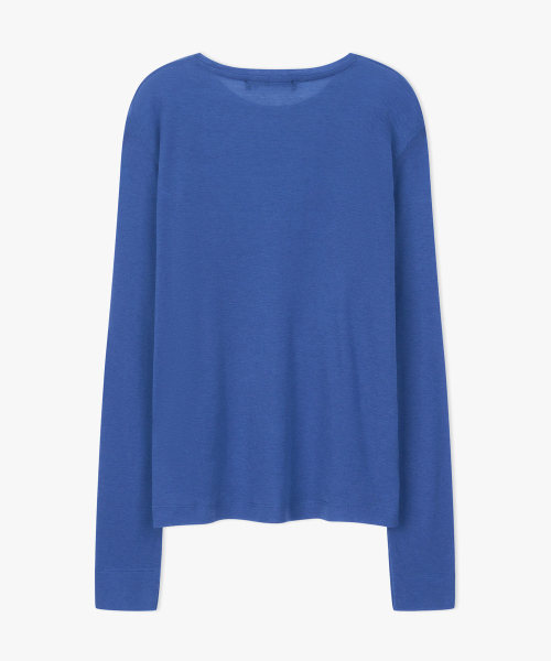 38COMEONCOMMON(38カモンコモン)の「Sheer Touch Long Sleeve (Blue)(Tシャツ/カットソー・レディース・その他・FREE)」の2枚目の写真