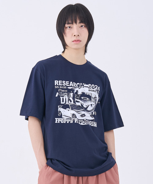 FDR（エフディーアール）の「Old Sports Drive Short Sleeve Navy（Tシャツ/カットソー・メンズ・その他・S/M/L）」の2枚目の写真
