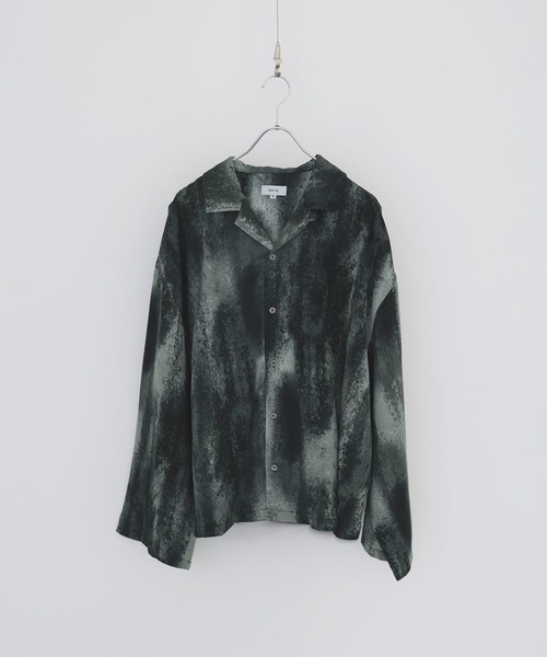 SOCCE（ソーシー）の「ルーズシルエット総柄オープンカラーシャツ（シャツ/ブラウス・メンズ・グレー/ブラック・L/M/S/XL）」の20枚目の写真