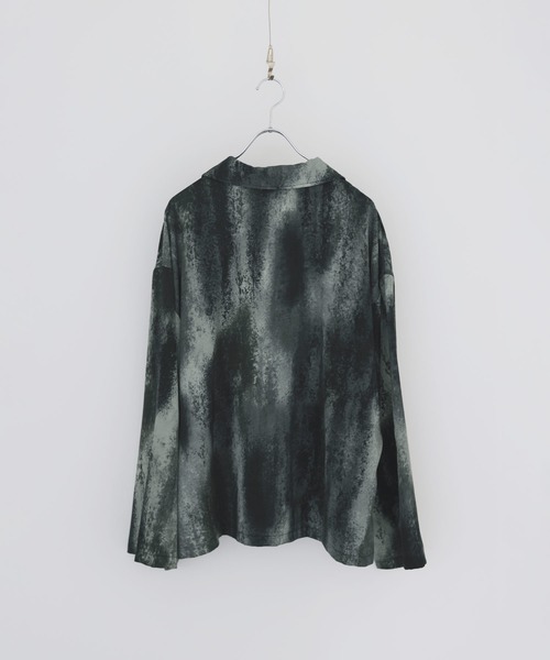 SOCCE（ソーシー）の「ルーズシルエット総柄オープンカラーシャツ（シャツ/ブラウス・メンズ・グレー/ブラック・L/M/S/XL）」の21枚目の写真