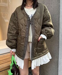 CIAOPANIC | フリルレイヤードキルティングライナージャケット(その他アウター)