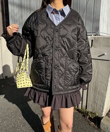 CIAOPANIC（チャオパニック）の「フリルレイヤードキルティングライナージャケット（その他アウター）」