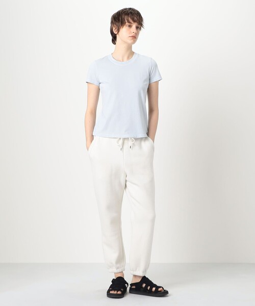 JAMES PERSE(ジェームスパース)の「ベーシック クルーネックTシャツ WLJ3114(Tシャツ/カットソー・レディース・ライトブルー/ダークブラウン・0/1)」の3枚目の写真
