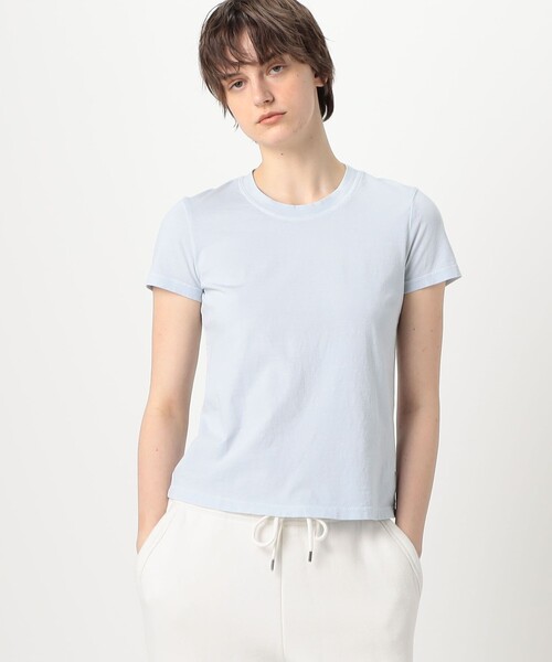 JAMES PERSE(ジェームスパース)の「ベーシック クルーネックTシャツ WLJ3114(Tシャツ/カットソー・レディース・ライトブルー/ダークブラウン・0/1)」の4枚目の写真