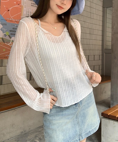 NANEA(ナネア)の「メローシアーロングTシャツ(Tシャツ/カットソー・レディース・ブラック/ホワイト/アイボリー・LARGE/MEDIUM/SMALL)」の22枚目の写真