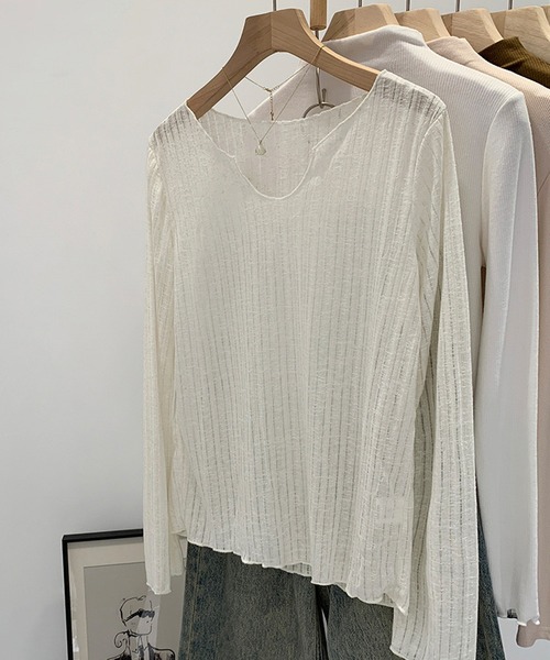 NANEA(ナネア)の「メローシアーロングTシャツ(Tシャツ/カットソー・レディース・ブラック/ホワイト/アイボリー・LARGE/MEDIUM/SMALL)」の18枚目の写真