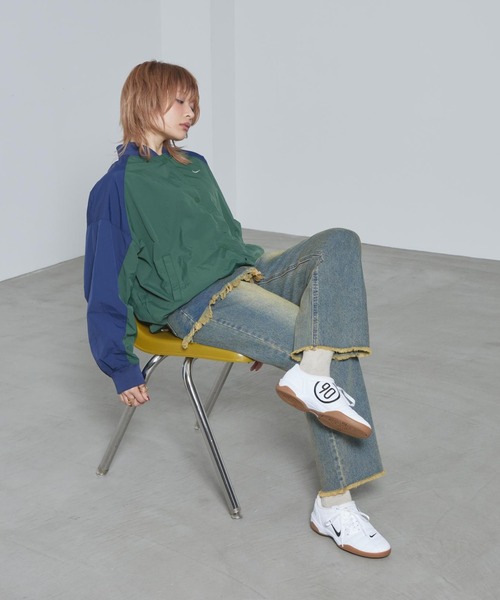 NIKE(ナイキ)の「ナイキ スポーツウェア ウィメンズ オーバーサイズド バーシティ ジャケット / Nike Sportswear Women's Oversized Varsity Jacket IF0333-323 Fir(ブルゾン・レディース・カモフラージュ・XL/L/XS/S/M)」の14枚目の写真