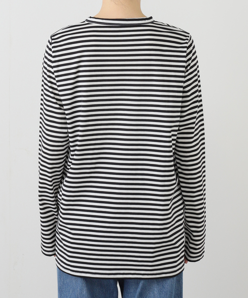 JOURNAL STANDARD LUXE（ジャーナルスタンダード　ラックス）の「コンパクトボーダー プルオーバー（Tシャツ/カットソー・レディース・ブラック/ブラウン・FREE）」の11枚目の写真