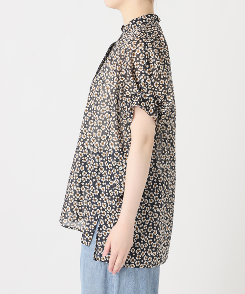 journal standard L'essage（ジャーナルスタンダードレサージュ）の「DEVEAUXフラワー&チェック/無地タックスリーブシャツ（シャツ/ブラウス・レディース・ブラック/ブルー系その他/ホワイト/ブラック系その他・FREE）」の18枚目の写真
