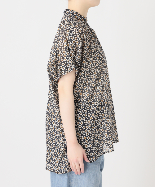 journal standard L'essage（ジャーナルスタンダードレサージュ）の「DEVEAUXフラワー&チェック/無地タックスリーブシャツ（シャツ/ブラウス・レディース・ブラック/ブルー系その他/ホワイト/ブラック系その他・FREE）」の16枚目の写真