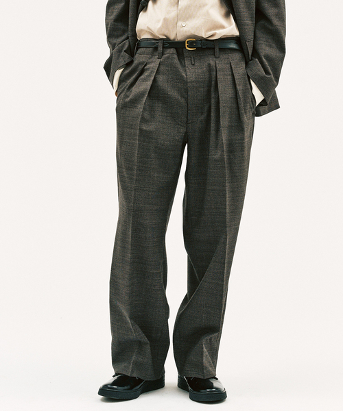 417 EDIFICE(フォーワンセブンエディフィス)の「LE JAPON ATELIER 【KANKO×417】パンツ(スラックス・メンズ・ブラック/ブラウン・SMALL/MEDIUM/LARGE)」の2枚目の写真