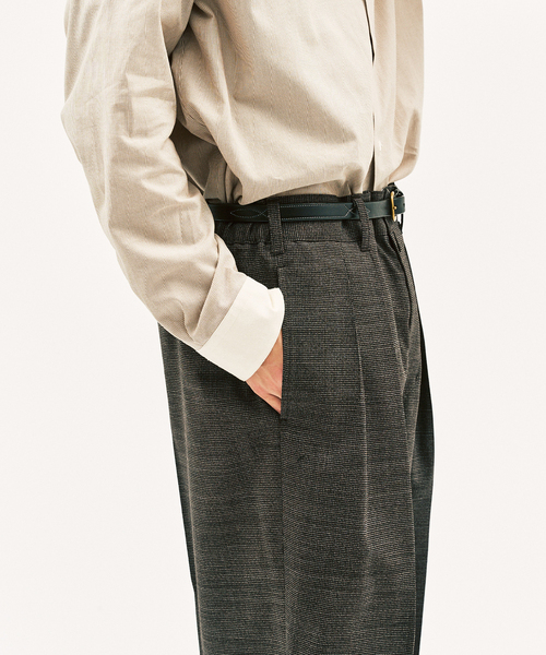 417 EDIFICE(フォーワンセブンエディフィス)の「LE JAPON ATELIER 【KANKO×417】パンツ(スラックス・メンズ・ブラック/ブラウン・SMALL/MEDIUM/LARGE)」の16枚目の写真