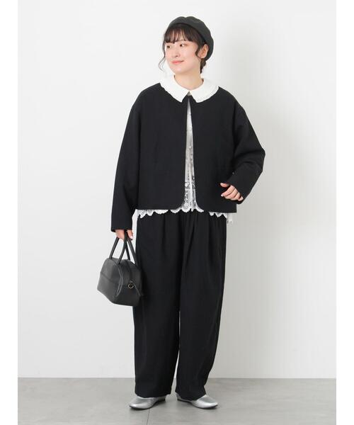 Samansa Mos2（サマンサ モスモス）の「【Cross×Linen】クルーネック