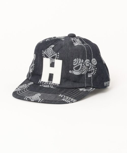 HYSTERIC MINI(ヒステリックミニ)の「MINI FACE JQ キャップ(ハット・キッズ・インディゴブルー・SMALL/MEDIUM)」の1枚目の写真