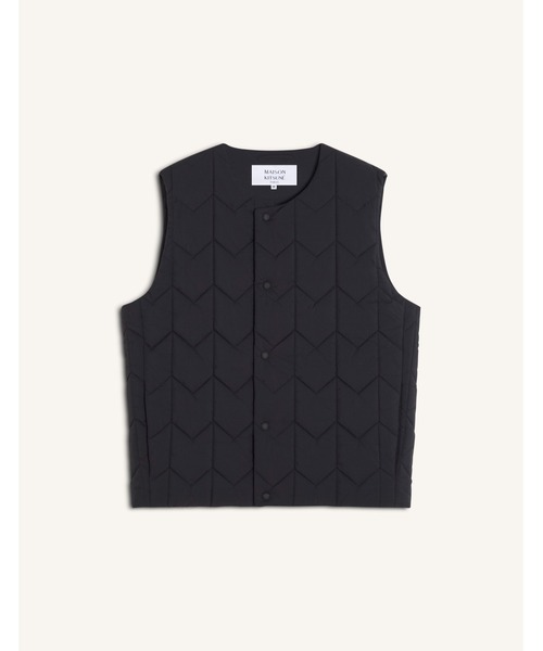 Maison Kitsune(メゾンキツネ)の「QUILTED VEST(ベスト・メンズ・セージグリーン/ブラック・M/S/L/XS/XL)」の3枚目の写真