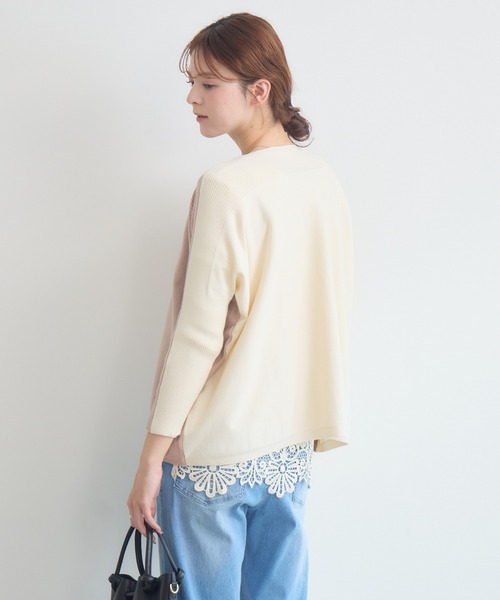 KATHARINE ROSS（キャサリンロス）の「【KATHARINE ROSS】スカラレーステレコプルオーバー（Tシャツ/カットソー・レディース・ホワイト/ベージュ・FREE）」の6枚目の写真