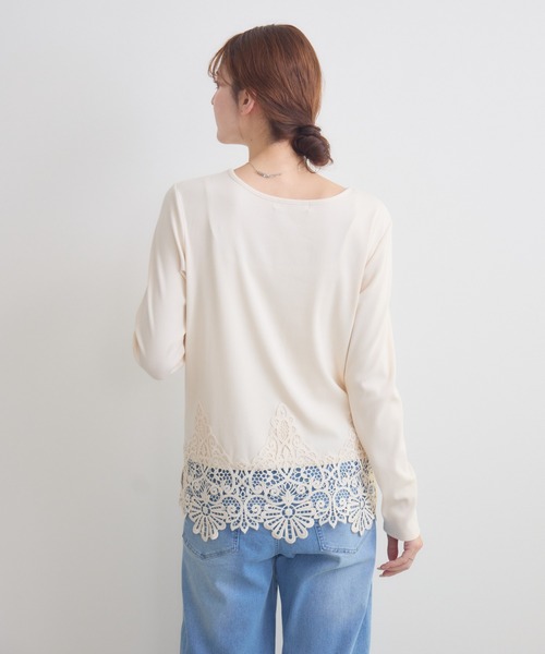 KATHARINE ROSS（キャサリンロス）の「【KATHARINE ROSS】スカラレーステレコプルオーバー（Tシャツ/カットソー・レディース・ホワイト/ベージュ・FREE）」の8枚目の写真