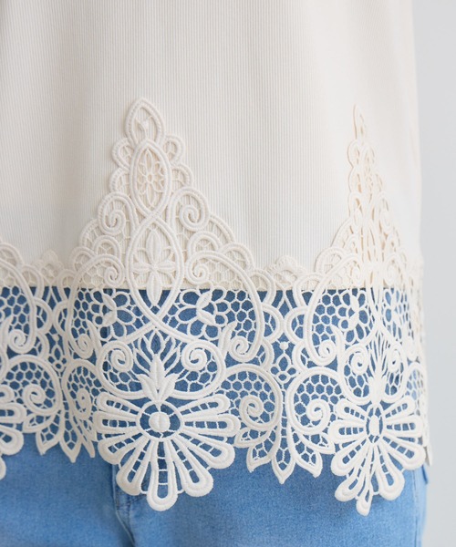 KATHARINE ROSS（キャサリンロス）の「【KATHARINE ROSS】スカラレーステレコプルオーバー（Tシャツ/カットソー・レディース・ホワイト/ベージュ・FREE）」の11枚目の写真