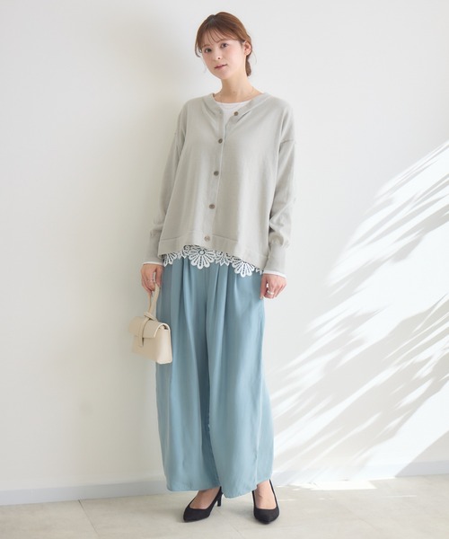 KATHARINE ROSS（キャサリンロス）の「【KATHARINE ROSS】スカラレーステレコプルオーバー（Tシャツ/カットソー・レディース・ホワイト/ベージュ・FREE）」の12枚目の写真