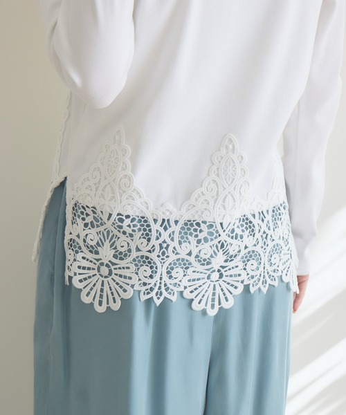 KATHARINE ROSS（キャサリンロス）の「【KATHARINE ROSS】スカラレーステレコプルオーバー（Tシャツ/カットソー・レディース・ホワイト/ベージュ・FREE）」の21枚目の写真