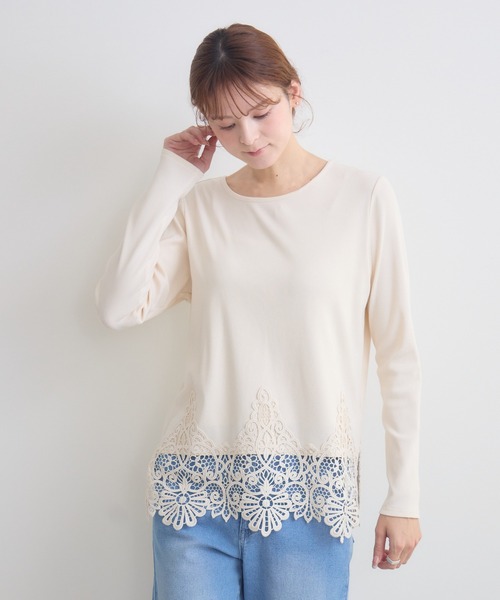 KATHARINE ROSS(キャサリンロス)の「【KATHARINE ROSS】スカラレーステレコプルオーバー(Tシャツ/カットソー・レディース・ホワイト/ベージュ・FREE)」の15枚目の写真