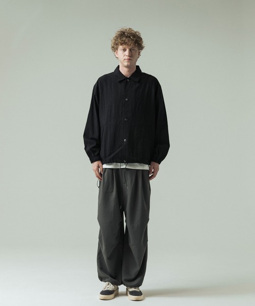 SLICK（スリック）の「【SLICK/スリック】Vintage Nylon Coach Jacket/ビンテージナイロンコーチジャケット（ブルゾン・メンズ・ブラック/オリーブ・1/3/2）」の13枚目の写真