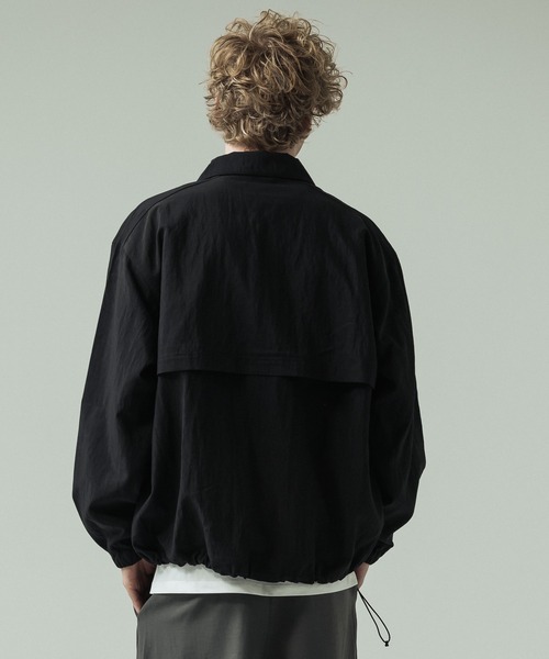 SLICK（スリック）の「【SLICK/スリック】Vintage Nylon Coach Jacket/ビンテージナイロンコーチジャケット（ブルゾン・メンズ・ブラック/オリーブ・1/3/2）」の4枚目の写真