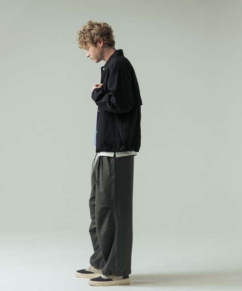 SLICK（スリック）の「【SLICK/スリック】Vintage Nylon Coach Jacket/ビンテージナイロンコーチジャケット（ブルゾン・メンズ・ブラック/オリーブ・1/3/2）」の10枚目の写真