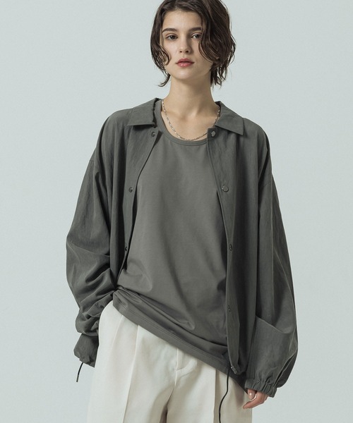 SLICK（スリック）の「【SLICK/スリック】Vintage Nylon Coach Jacket/ビンテージナイロンコーチジャケット（ブルゾン・メンズ・ブラック/オリーブ・1/3/2）」の16枚目の写真